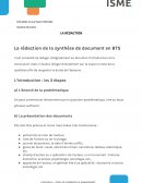 La rédaction de la synthèse