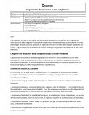 L’organisation des ressources et des compétences