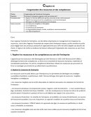 L’organisation des ressources et des compétences