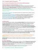 Démographie, inégalités et développement