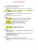 Anatomie générale humaine