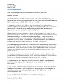 Candidature pour un stage en architecture