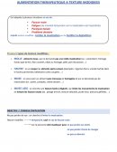Alimentation thérapeutique à texture modifiée