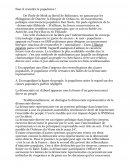 Faut-il craindre le populisme ?