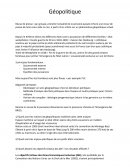 Géopolitiquedes frontières de l'Union Européenne