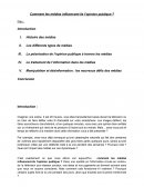 Comment les médias influencent-ils l’opinion publique ?