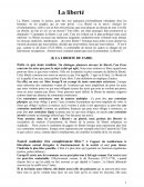 Cours sur la liberté