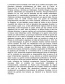 Les conséquences de la Première Guerre Mondiale