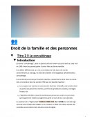 Droit de la famille et des personnes