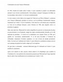 Commentaire de texte François Mitterrand