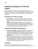 Le talisman, Peau de chagrin, Balzac