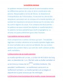 Le système nerveux