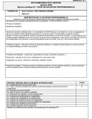 Fiche de situation professionnelle