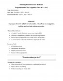Training Workbook for B2 Level