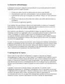 La démarche méthodologique