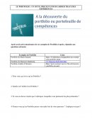 Portfolio : outil pour garder la trace des expériences
