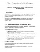 La responsabilité éthique, sociale, sociétale et environnementale