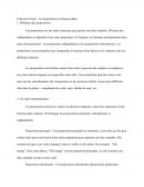 Les différentes propositions en français