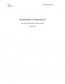 Une éducation à l'autonomie ?