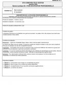 Fiche de situation professionnelle Cook