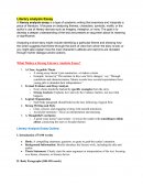 Literary analysis Essay