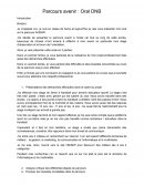 Parcours avenir : Oral DNB