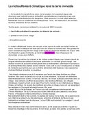 Le réchauffement climatique rend la terre invivable