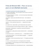 Fiche de Révision BAC – Pour un oui ou pour un non (Nathalie Sarraute)