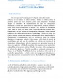 La fonte des glaciers