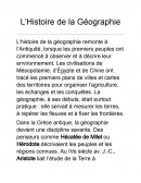 Histoire de la géographie