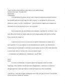 Travail de définition Travail de définition