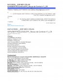 CR de réunion - revue de contrat