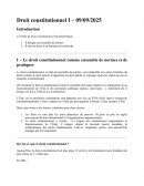 Introduction au droit constitutionnel Introduction au droit constitutionnel