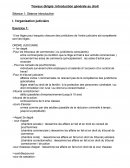 Travail dirigé : introduction générale au droit
