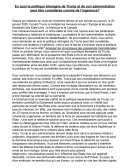 L'ingérence de la politique étrangère de Trump et de son administration