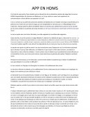 Analyse de pratique professionnelle : hospitalisation de semaine