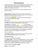 Droit des personnes