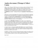 Analyse du roman L’Étranger d’Albert Camus