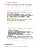 Méthodologie de la fiche d'arrêt Méthodologie de la fiche d'arrêt