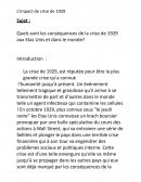 L'impact de la crise de 1929