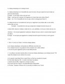 Le champ sémantique et le champ lexical