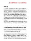 Les conditions de la souveraineté d'un Etat Les conditions de la souveraineté d'un Etat