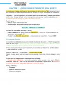 Le processus de formation de la société