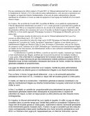 Commentaire d'arrêt du 18 août 2025 Commentaire d'arrêt du 18 août 2025