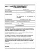 Optimisation des processus administratifs, fiche descriptive de mission