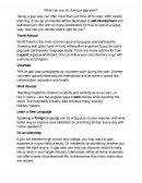 What can you do during a gap year?