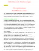 Initiation à la sociologie : Démarche sociologique