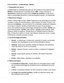 Fiche lecture : Le misanthrope, Molière