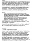 Inégale répartition des ressources dans le monde