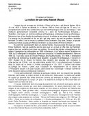 La notion de don chez Marcel Mauss